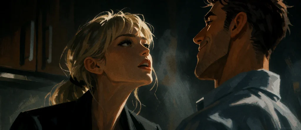 Two characters from the Kymbers project in a cinematic close-up